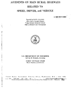 Accidents on Main Rural Highways Related to Speed Driver and Vehicle