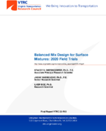 Balanced Mix Design for Surface Mixtures 2020 Field Trials