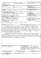 Vehicle accidents in highway work zones