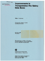 Improvements in Transportation Fire Safety Data Bases