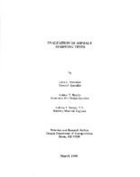 Evaluation of asphalt stripping tests