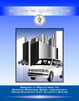 Alternative Fuel LightDuty Vehicles  Summary of Results From the National Renewable Energy Laboratorys Vehicle Evaluation Data Collection Efforts