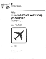 DOTFAA Human Factors Workshop on Aviation 5th Transcript