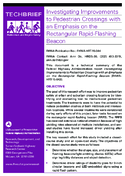 Investigating Improvements to Pedestrian Crossings With An Emphasis on The Rectangular RapidFlashing Beacon Tech Brief