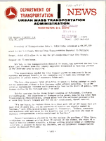 Department of Transportation News Urban Mass Transportation Administration DOT 13270