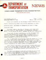 Department of Transportation News Urban Mass Transportation Administration DOT 13269
