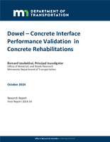 Dowel  Concrete Interface Performance Validation in Concrete Rehabilitations