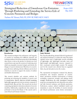 Strategized Reduction of Greenhouse Gas Emissions Through Predicting and Extending the Service Life of Concrete Pavements and Bridges Brief