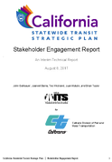 California Statewide Transit Strategic Plan Stakeholder Engagement Report