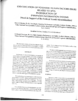 Identification of potential human factors issues related to APTS introduction of enhanced information systems