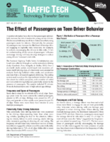 The Effect of Passengers on Teen Driver Behavior Traffic Tech