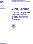 Aviation Safety Efforts to Implement Flight Operational Quality Assurance Programs