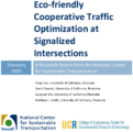 Ecofriendly Cooperative Traffic Optimization at Signalized Intersections