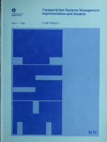 Transportation Systems Management Implementation and Impacts  Final Report