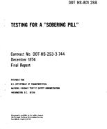 Testing for a Sobering Pill