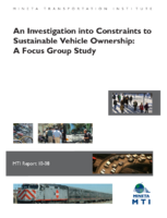 An investigation into constraints to sustainable vehicle ownership  a focus group study