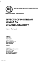 Effects of InStream Mining on Channel Stability Volume II Final Report