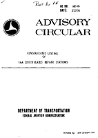 AC 1401G Consolidated Listing of FAA Certificated Repair Stations