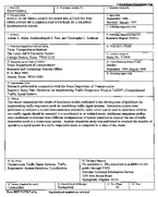 Results of Simulation Studies Relating to the Operation of ClosedLoop Systems in a Traffic Responsive Mode