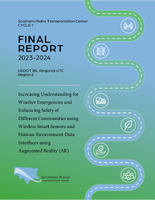 Increasing Understanding for Weather Emergencies and Enhancing Safety of Different Communities using Wireless Smart Sensors and HumanEnvironmentData Interfaces using Augmented Reality AR