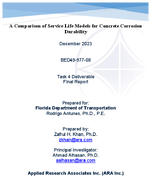 A Comparison of Service Life Models for Concrete Corrosion Durability