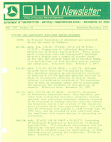 Office of Hazardous Materials Operations Newsletter NovemberDecember 1977