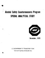 Alcohol Safety Countermeasures Program Special Analytical Study