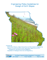 Engineering policy guidelines for design of earth slopes 201110