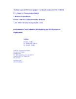 Performancecost evaluation methodology for ITS equipment deployment