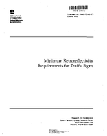 Minimum Retroreflectivity Requirements for Traffic Signs