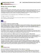 Human Environment Digest July 23 2020