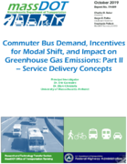 Commuter Bus Demand Incentives for Modal Shift and Impact on Greenhouse Gas Emissions Part II  Service Delivery Concepts