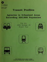 Transit Profiles Agencies in Urbanized Areas with a Population of Less Than 200000  For the 1991 Section 15 Report Year