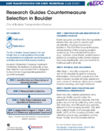 Research Guides Countermeasure Selection in Boulder