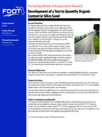 Development of a Test to Quantify Organic Content in Silica Sand Summary