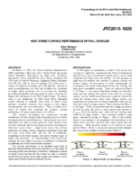 High speed curving performance of rail vehicles