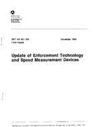 Update of Enforcement Technology and Speed Measurement Devices
