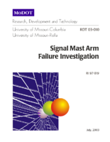 Signal Mast Arm Fatigue Failure Investigation