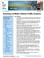Traffic Safety Facts 2023 Data Summary of Motor Vehicle Traffic Crashes