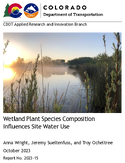 Wetland Plant Species Composition Influences Site Water Use