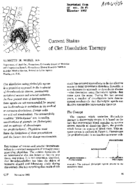 Current status of clot dissolution therapy