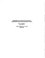 Northern Plains Barley Railroad Transportation and Marketing Study