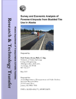 Survey and Economic Analysis of Pavement Impacts from Studded Tire Use in Alaska