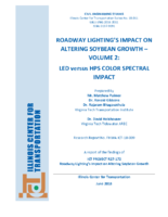 Roadway Lightings Impact on Altering Soybean Growth Volume 2  LED versus HPS Color Spectral Impact