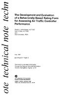 The Development and Evaluation of a Behaviorally Based Rating Form for Assessing Air Traffic Controller Performance