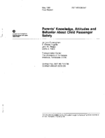 Parents Knowledge Attitudes and Behavior about Child Passenger Safety