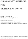 Elementary Sampling for Traffic Engineers