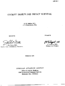 Cockpit design for impact Survival