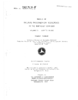 Models of Railroad PassengerCar Requirements in the Northeast Corridor Volume II Users Guide