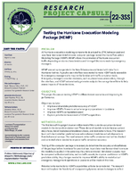 Testing the Hurricane Evacuation Modeling Package HEMP Research Project Capsule 223SS